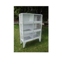 Voliera batteria 6 posti CM 100X40 altezza CM 160 MOD.L31