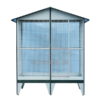 VOLIERA a base rettangolare cm 150X80 H 200 MOD. L27