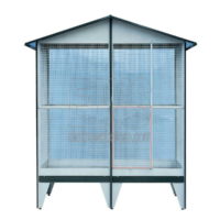 VOLIERA a base rettangolare cm 150X80 H 200 MOD. L27