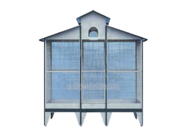 Voliera rettangolare cm 190X92 H 225 - MOD. L17