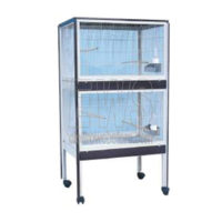 VOLIERA rettangolare cm 70X50 H 135 - MOD. L13BP