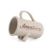 Portarrosticini Vulcania brocca terracotta per spiedini e arrosticini