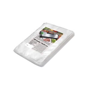 VuotoPerfetto sacchetti sottovuoto goffrati per alimenti 105 micron 15x25 centimetri
